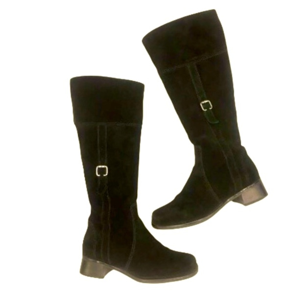 Luftpolster La Canadienne Black Suede Boots 6M